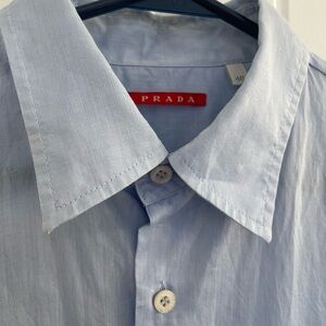 100% authentic Prada Men's/Women's Light Blue Shirt unisex